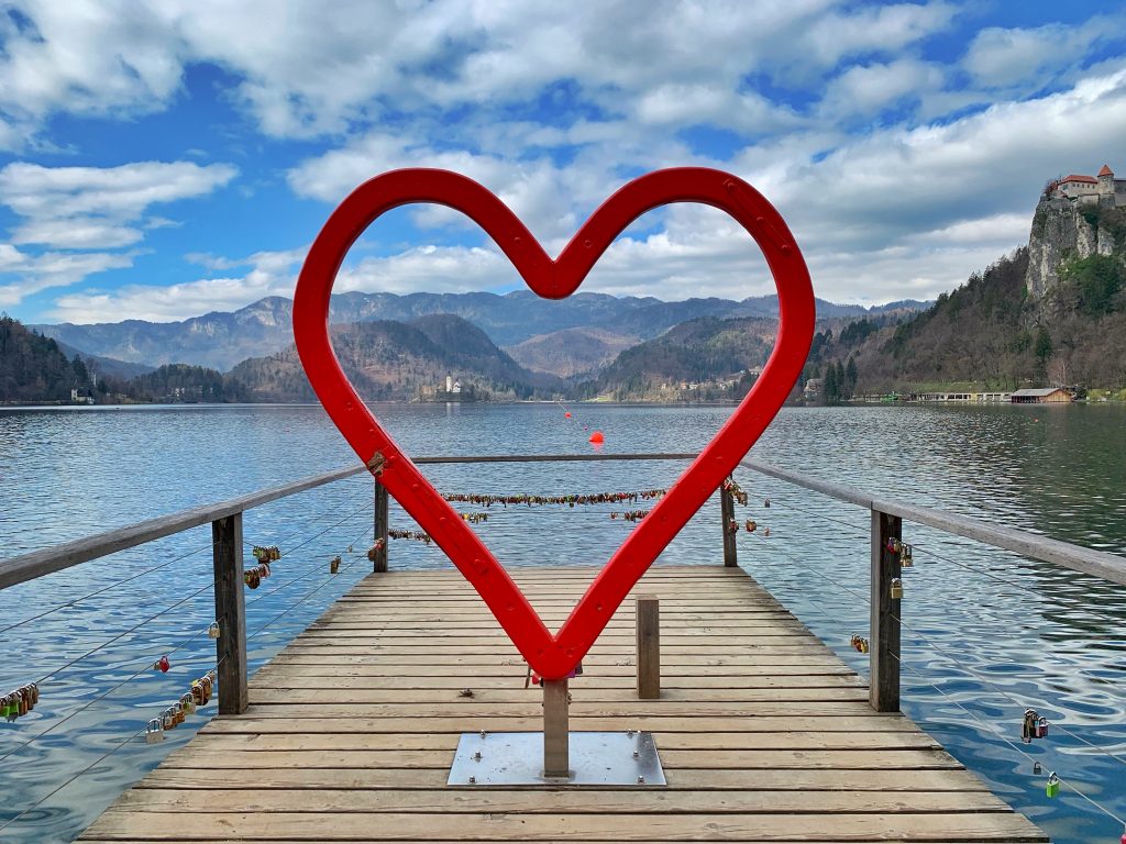 corazón del lago Bled, eslovenia